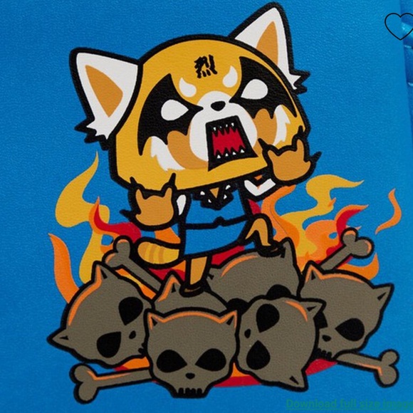 {loungefly} sanrio aggretsuko two-face cosplay backpack - Picture 5 of 15